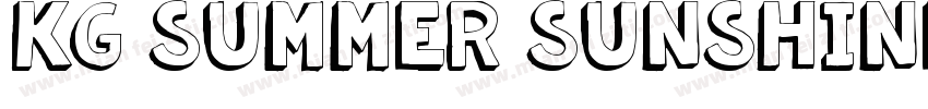 KG Summer Sunshine字体转换